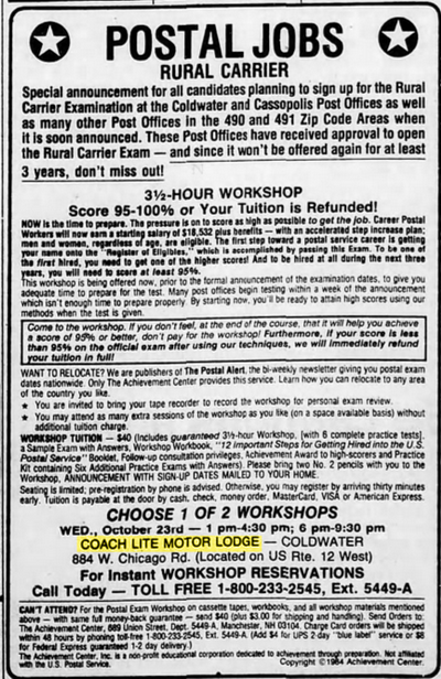 Chester Motel (Econolodge) - 1985 Ad